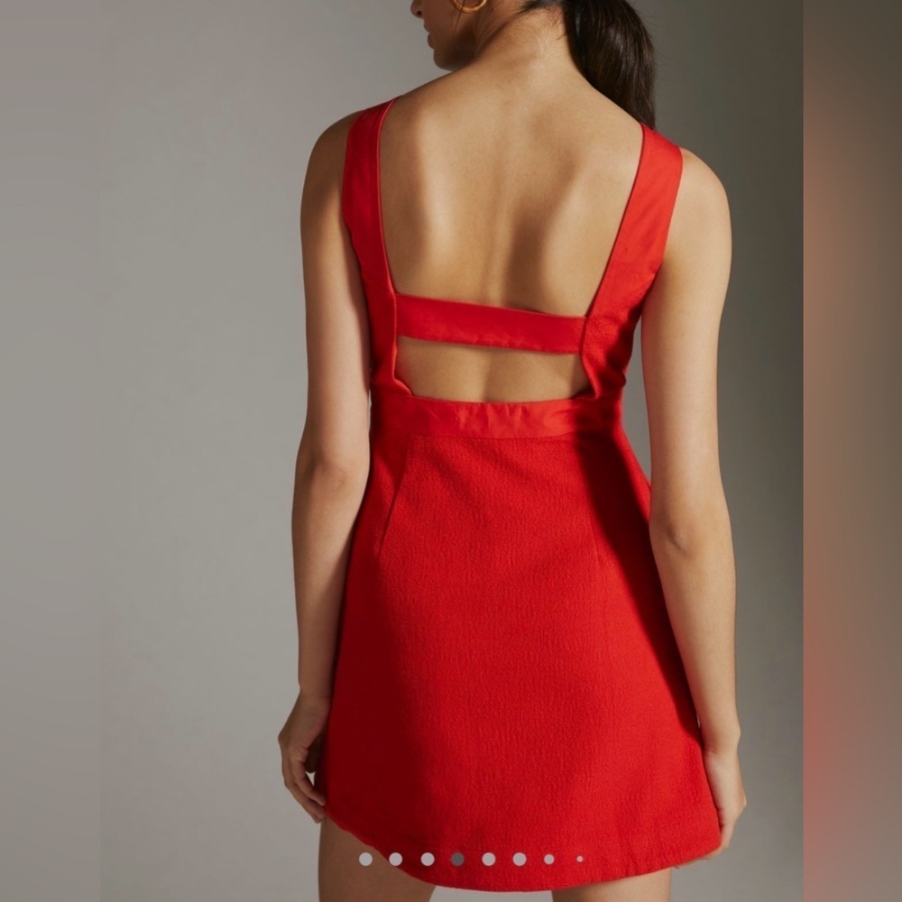 Maeve Red Sleeveless Mini Dress - Picture 2 of 6